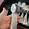 Oneida Cutlery Set In Case - 'Juilliard' Pattern, 71 Pieces (KE)