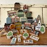 Large Lot Of Vintage THE CATS MEOW Painted Wooden Collectibles (KG)