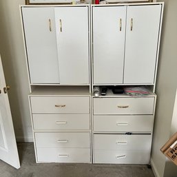 Two Piece Pressboard Cabinets (Bedroom 2)