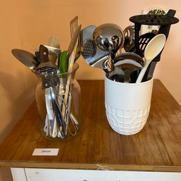 Two Containers Of Kitchen Utensils (Office)