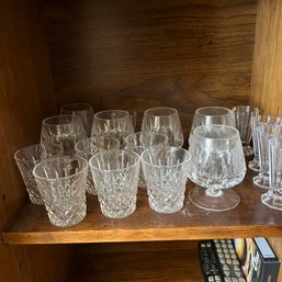 Lead Crystal Drinkware (17 Pieces) (living Rm)