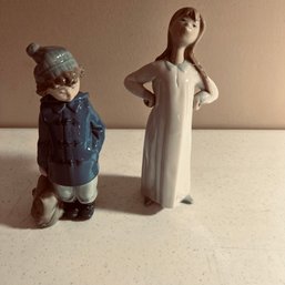 Pair Of Lladro Figurines (Living Rm)