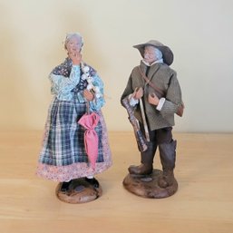Set Of 2 French Made Figures