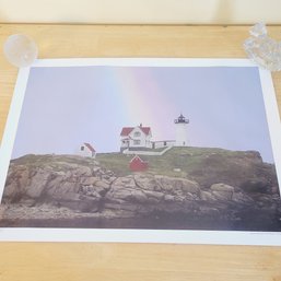 'Nubble Rainbow' By Michael Perry Print