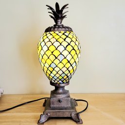 Glass In Lead 'Pineapple' Lamp