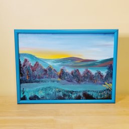 Hand Painted Mountain Scape