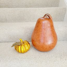 Pumpkin And Pear Decorations (Dining Room)