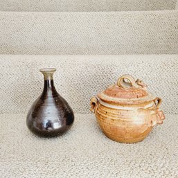 Stoneware Crock And Jug (Dining Room)