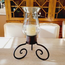 Large Metal Candle Holder Center Piece (Dining Room)