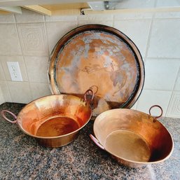 Copper Platter And Bowls (Kitchen)