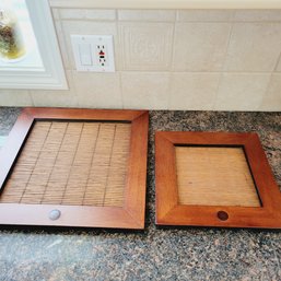 2 Wooden Trays (kitchen)