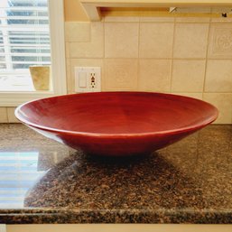 Extra Large Red Bamboo Bowl (Kitchen)