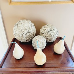 Decorative Balls And Pears (Dining Room)