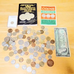 Foreign And Vintage Coins Plus 2 Coin Books