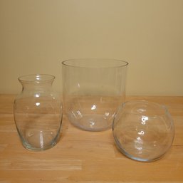 Glass Bowls And Vase