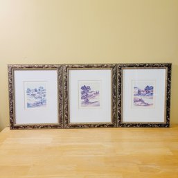 Set Of 3 Signed Countryside Prints