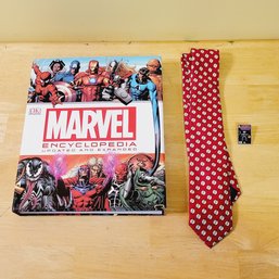 Marvel Encyclopedia Flash Gordon Tie And Pin