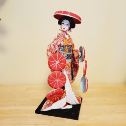 Cloth Japanese Geisha Doll With Hats