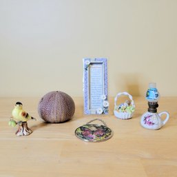 Sea Urchin Shell, Ceramic Keepsakes, Ceramic Bird, Stainglass  And Other