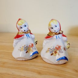 Vintage Hull Little Red Riding Hood Salt And Pepper Shakers