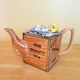 SouthWest Ceramics 'Moving Day' Novelty Tea Pot For The Tea Council 1988 England