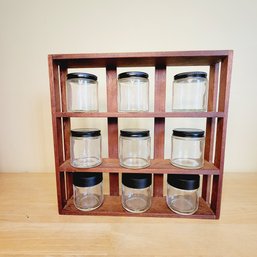 Small Spice Shelf With Jars