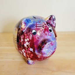 Patchwork Pig Ceramic Piggy Bank