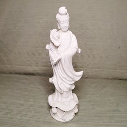 Vintage Kuan Yin Statue - Guanyin Princess, Porcelain Statue, Mid Century