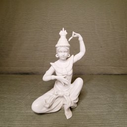 Blanc De Chin Thai Siam Porcelain UCGC Korean White Oriental Figurine Statue