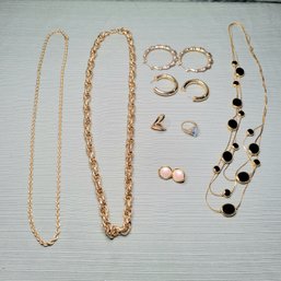 Vintage Costume Gold Jewelry Lot