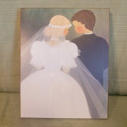 Diane Ethier Canadian Artist Quilt Art Plaque Wedding Day