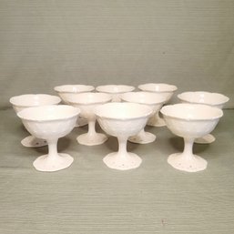 Skye McGhie Cream Lace Pattern Porcelain Dessert Cups