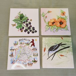 Pansies, Berries, Birds And Berlin Tiles