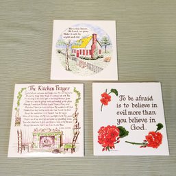 Kitchen Prayer And Christian Theme Tiles