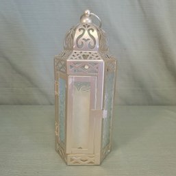 Silver Colored Candle Lantern