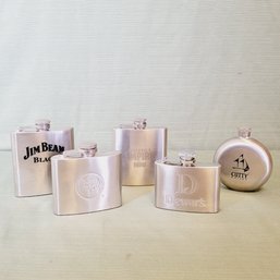 Assorted Stainless Steel Flasks 4 Or 6 Oz.