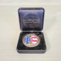 National Guard Defender Of Freedom Coin Metal