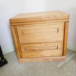 Wooden 2 Drawer Nightstand (Downstairs Bedroom)