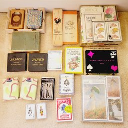 Vintage Playing Cards And Bridge Sets (Upstairs Bedroom)