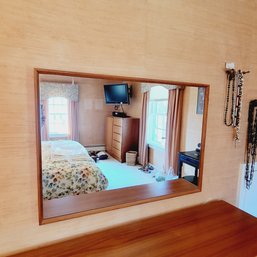 Large Wooden Mirror (Master Bedroom)