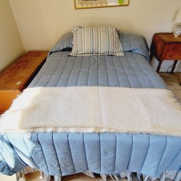 Double Bed With Bedding And Mohair Throw (Upstairs Bedroom)
