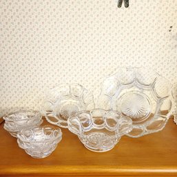 Galloway Pressed Glass Dishes And Bowls (Dining Room)