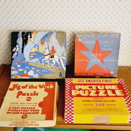 Vintage Puzzle Lot (Dining Room)