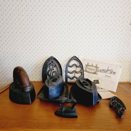 Cast Iron Trivets And Irons (Dining Room)