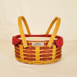 Christmas Treats Longaberger Basket With Plastic Insert