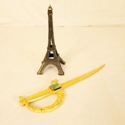 Eifle Tower And Paris Knife Souvenirs