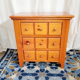 Early American Style 3 Drawer Occasional Table