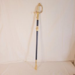 Vintage US Navy Officer's Sword USN 29' Engraved Blade