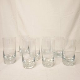 Vintage Set Of Thick 1.5'  Bottom Drinking Tumblers