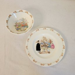 Royal Doulton 'Bunnykins' Bowl And Plate